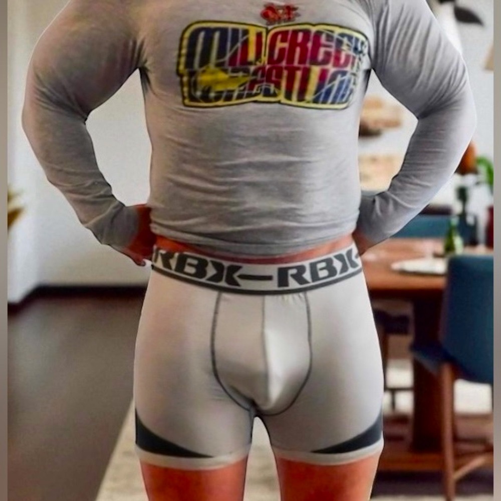 RBX Gray Compression Boxer Briefs for Men - Picture 4 of 7